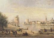 Le port de La Rochelle (mk11)  Jean Baptiste Camille  Corot